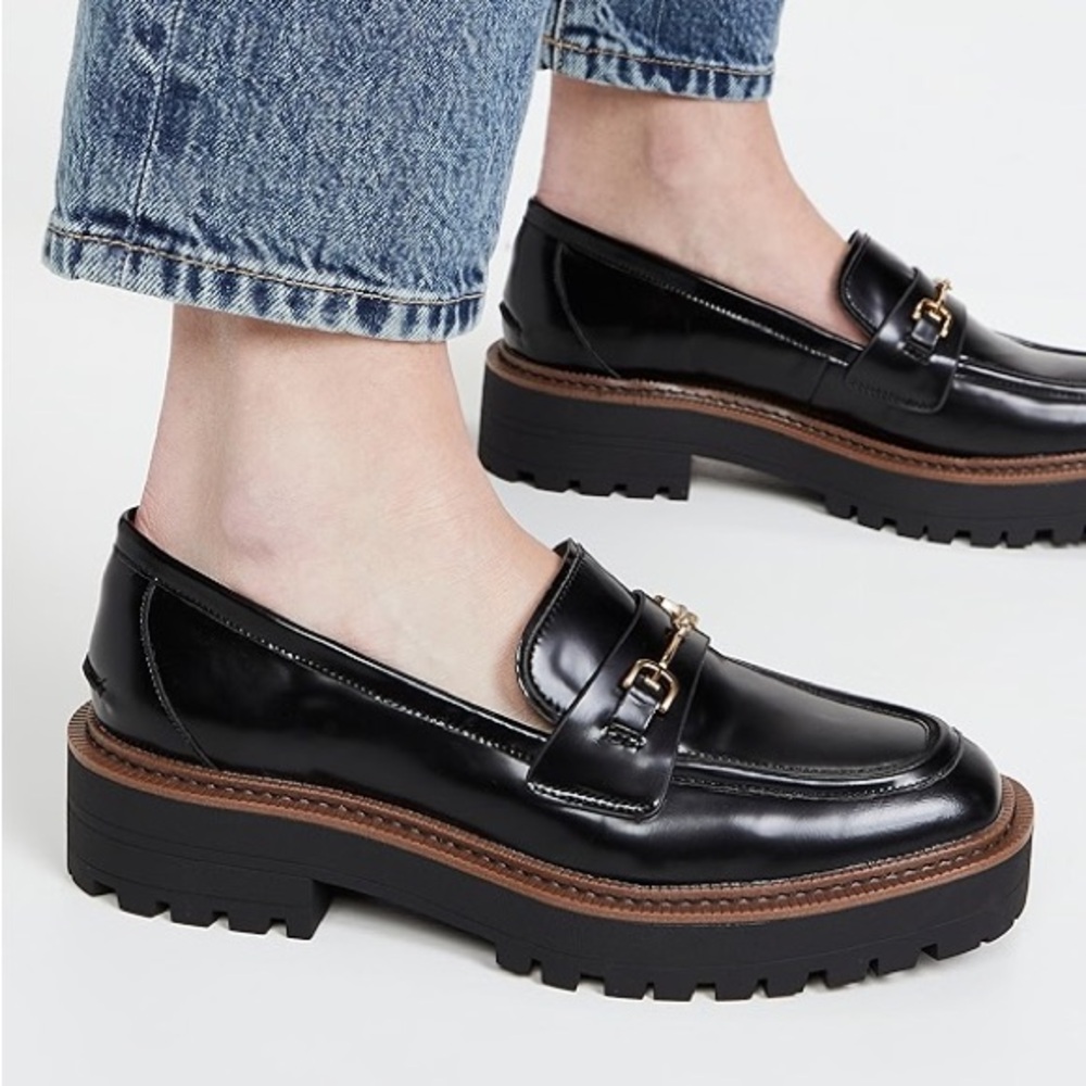 Sam Edelman Laurs Black Loafers - Picture 10 of 12